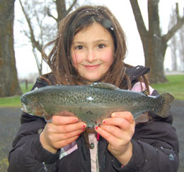 Trout caught at Sprague Lake Resort