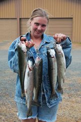 Trout caught at Sprague Lake Resort