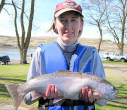 Trout caught at Sprague Lake Resort