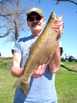 Trout caught at Sprague Lake Resort